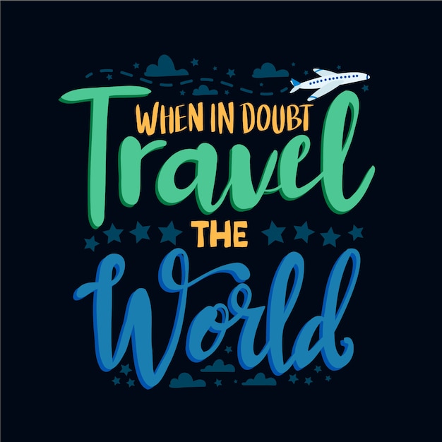 Adventure Travel Lettering – Free Download Stock Photo