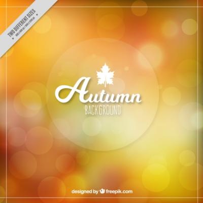 Abstract Autumn Background with Bokeh Effect – Free Download