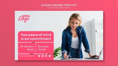 Elegant Business Banner Template – Free Download