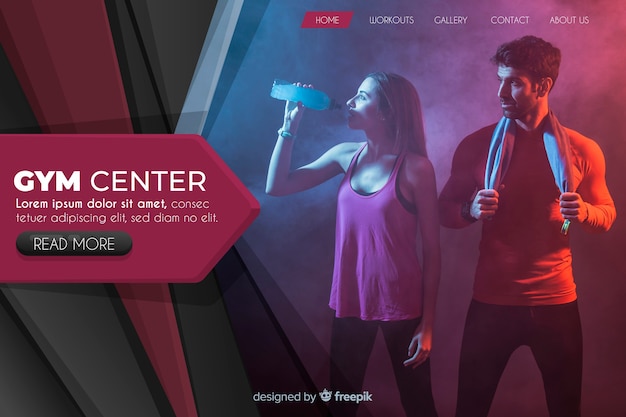 Sport Landing Page Template Featuring Stunning Imagery – Free Download