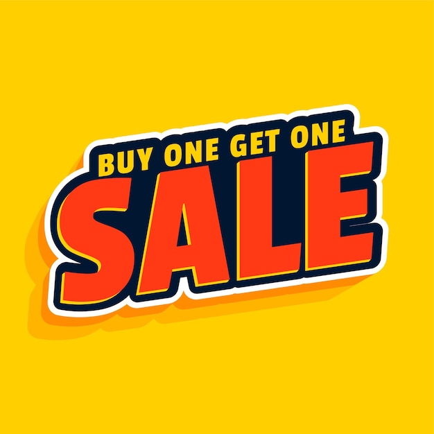 Buy One Get One Sale Banner Design – Free Download