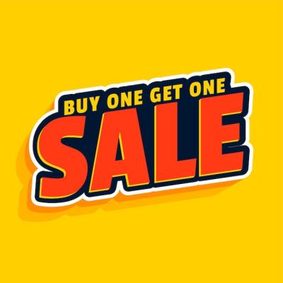 Buy One Get One Sale Banner Design – Free Download