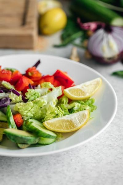 Freshly Prepared Vegetable Salad in a Closeup Bowl – Free Stock Photo, Download Free