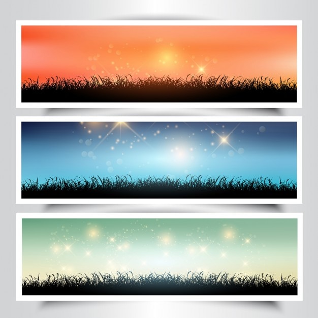 Grassy Landscape Banners – Download Free Stock Photos