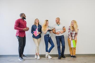 Excited Students Brainstorming – Download Free Stock Photo