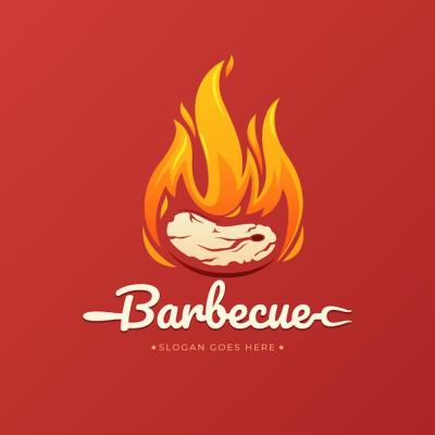 Gradient Barbecue Logo Template – Download Free Stock Photo