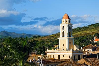 Colorful Historical Buildings in a High Angle Cityscape of Cuba – Free Download