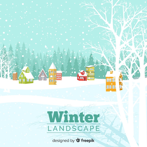 Winter Landscape Background – Free Stock Photo for Download