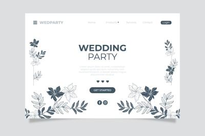 Elegant Wedding Landing Page – Free Download