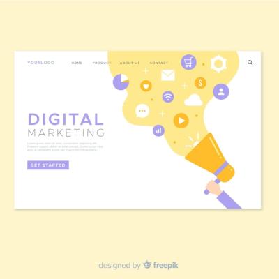 Digital Marketing Landing Page Web Design – Free to Download