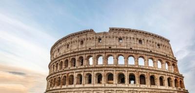 Ancient Roman Colosseum at Sunrise in Rome, Italy – Free Download