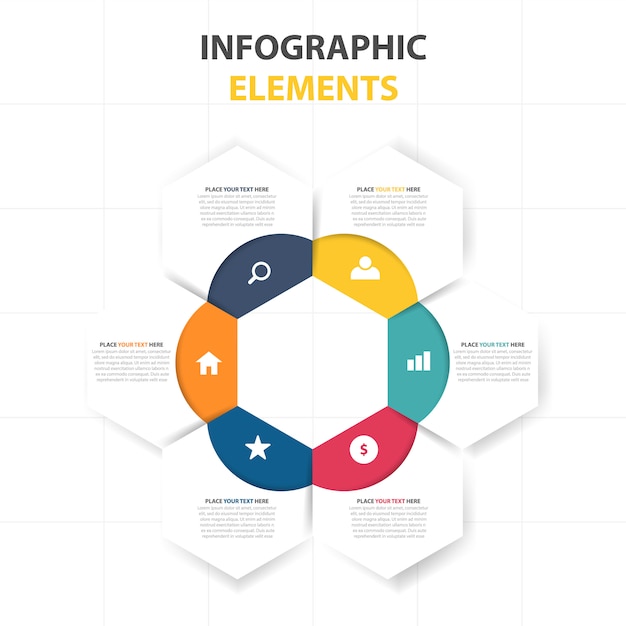 Round Infographic Business Template – Download Free Stock Photo