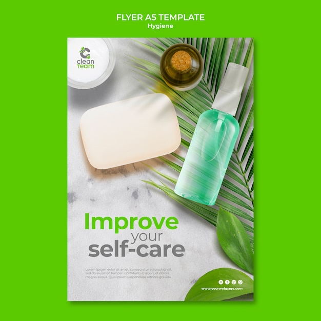 Hygiene Flyer Template Design – Free Download