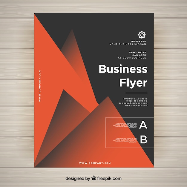 Black and Orange Business Flyer Template – Free to Download