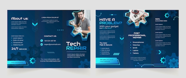 Tech Repair Brochure Template – Free Download