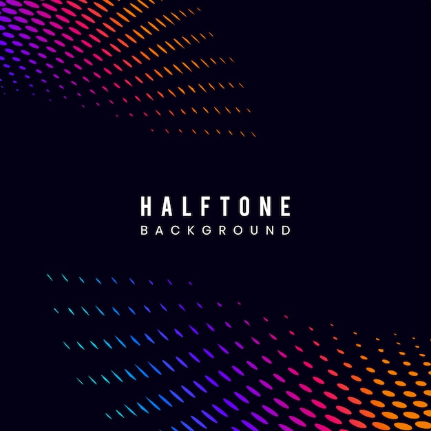 Vibrant Halftone Background Vector – Free Download