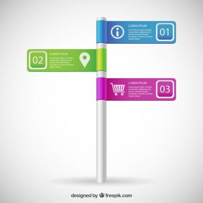 Infographic Sign Post Template – Free Download