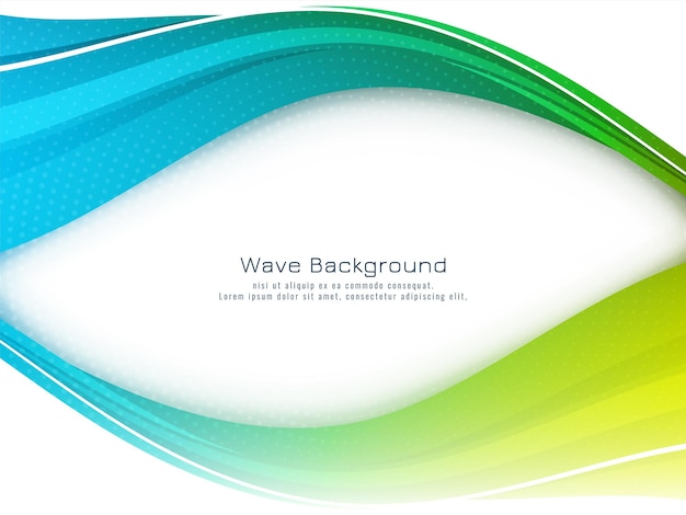 Modern Background with Stylish Elegant Colorful Wave Design – Free Download