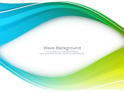 Modern Background with Stylish Elegant Colorful Wave Design – Free Download