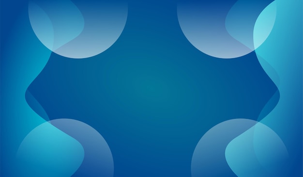 Modern Gradient Wave Background in Blue Color – Free Download