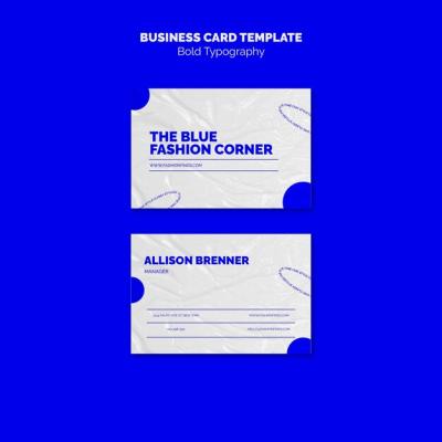 Bold Typography Business Card – Free Download