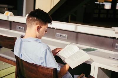 College Boy Studying – Free Stock Photo for Download