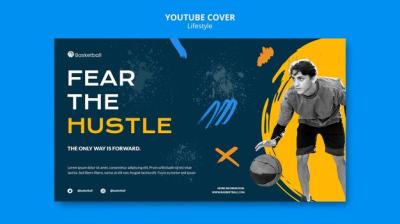 YouTube Cover Template for Basketball Sport – Free Download