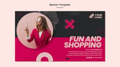 Sales Banner Featuring a Woman – Free to Download