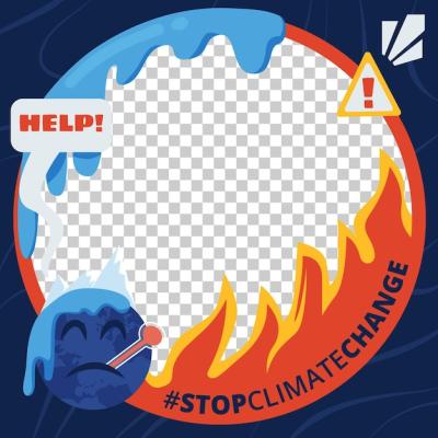 Climate Change Facebook Avatar Frame – Free Download