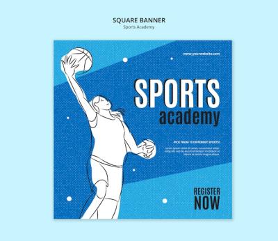 Sports Academy Template Design – Free to Download