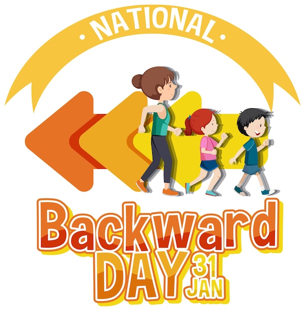 National Backward Day Banner Design – Download Free Stock Photo