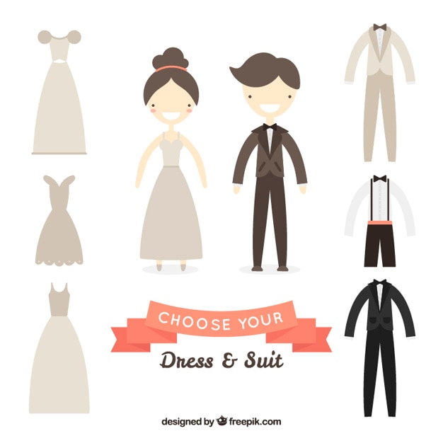 Wedding Dress and Suit Selection – Free Download