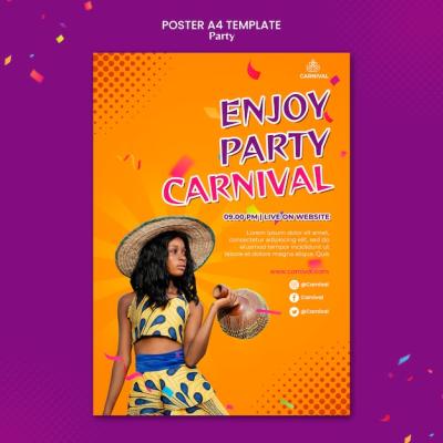 Carnival Party Print Template – Free Download