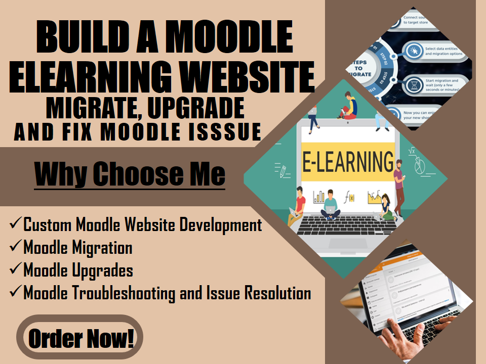 I Will Build a Moodle eLearning Website, Migrate, Upgrade, and Fix Moodle Issues