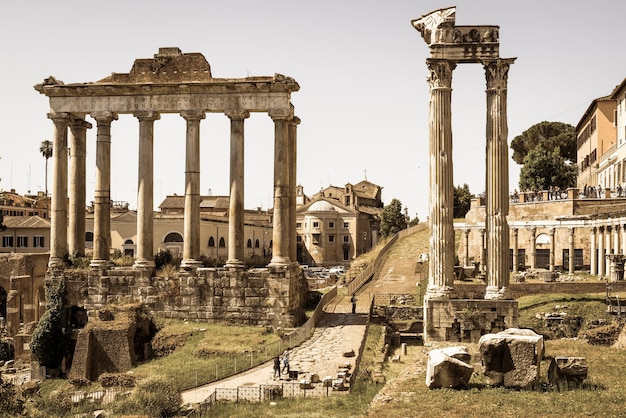 Temple of Saturn on the Roman Forum Rome – Free Stock Photo, Download Free