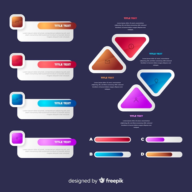 Glossy Infographic Element Collection – Free Download