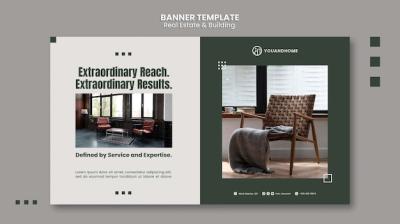 Flat Design Real Estate & Building Template – Free Download