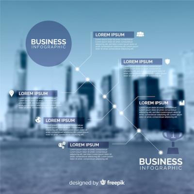 Business Infographic Template Featuring Engaging Photo – Free Download