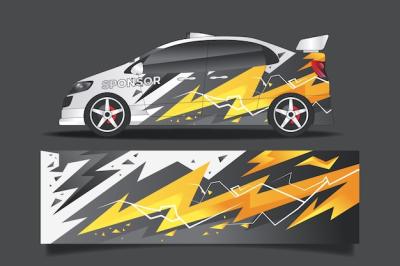 Wrap Design for Sports Car – Free to Download