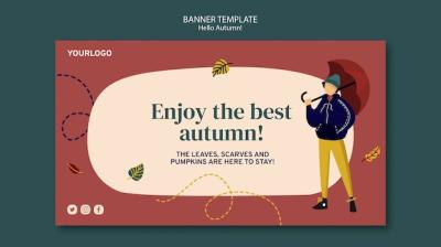 Autumn Concept Banner Template – Free Download