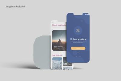 Front View UI App Mockup for Showcasing Your UI Design to Clients – Free Download