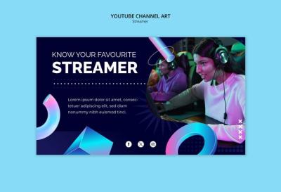 Gradient Streaming Hobby Template – Free to Download