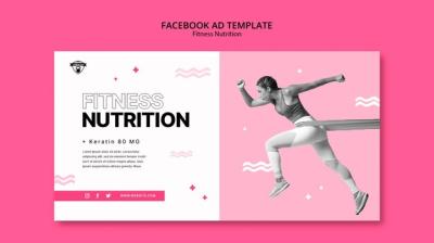 Fitness Nutrition Facebook Template – Free to Download