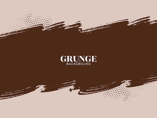 Abstract Brown Brush Stroke Grunge Background Design – Free Download