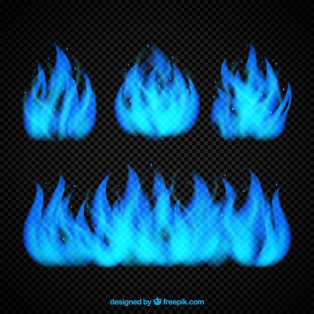 Blue Flames Vector Templates – Free Download, Download Free Stock Photo