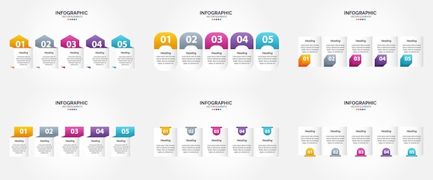 Vector Infographics Set for Brochures, Flyers, and Magazines – Free Download