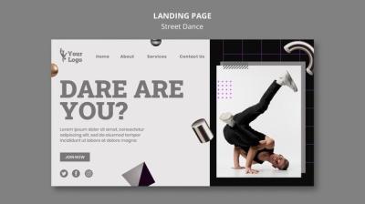 Street Dance Landing Page Template – Free Download