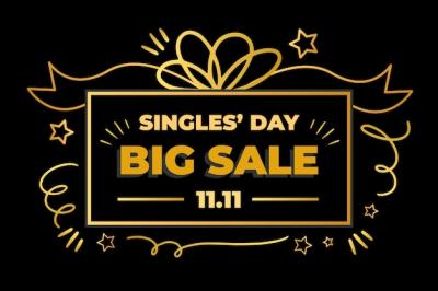 Black and Golden Design for Singles’ Day â Free Stock Photo Download