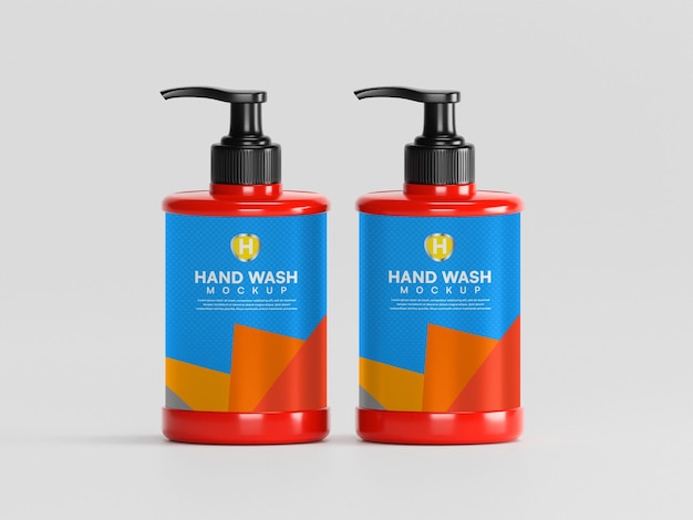 Liquid Hand Wash Spray Mockup – Free Download