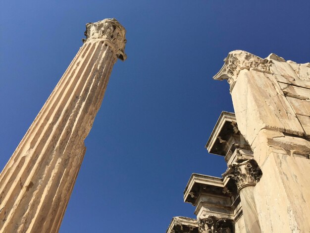 West Wall of the Library of Hadrian, Built by Roman Emperor Hadrian in AD 132 in Athens, Greece – Free Download